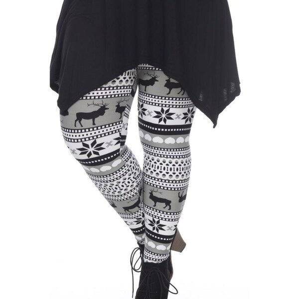 Plus Size Printed Leggings