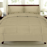 Plush Solid Color Box Stitch Down Alternative Comforter