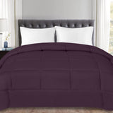 Plush Solid Color Box Stitch Down Alternative Comforter