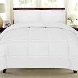 Plush Solid Color Box Stitch Down Alternative Comforter