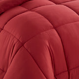 Plush Solid Color Box Stitch Down Alternative Comforter