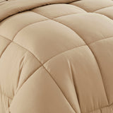 Plush Solid Color Box Stitch Down Alternative Comforter