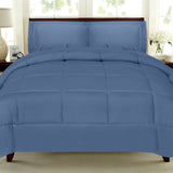 Plush Solid Color Box Stitch Down Alternative Comforter