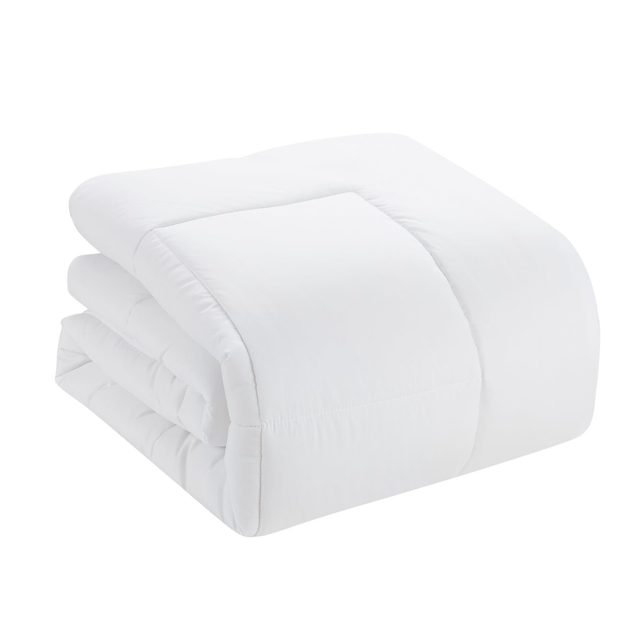 Plush Solid Color Box Stitch Down Alternative Comforter