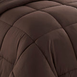 Plush Solid Color Box Stitch Down Alternative Comforter