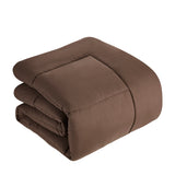 Plush Solid Color Box Stitch Down Alternative Comforter