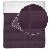 Plush Solid Color Box Stitch Down Alternative Comforter