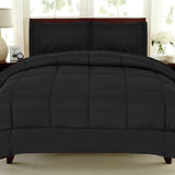 Plush Solid Color Box Stitch Down Alternative Comforter