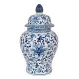 Plutus Brands Blue and White Porcelain Templar Jar