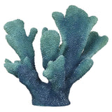 Plutus Brands Coral Tabletop Decoration in Blue Resin