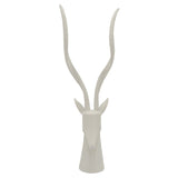 Plutus Brands Gazelle Head Tabletop in White Resin