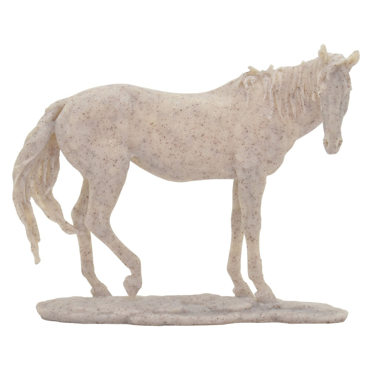 Plutus Brands Horse Figurine in White Resin