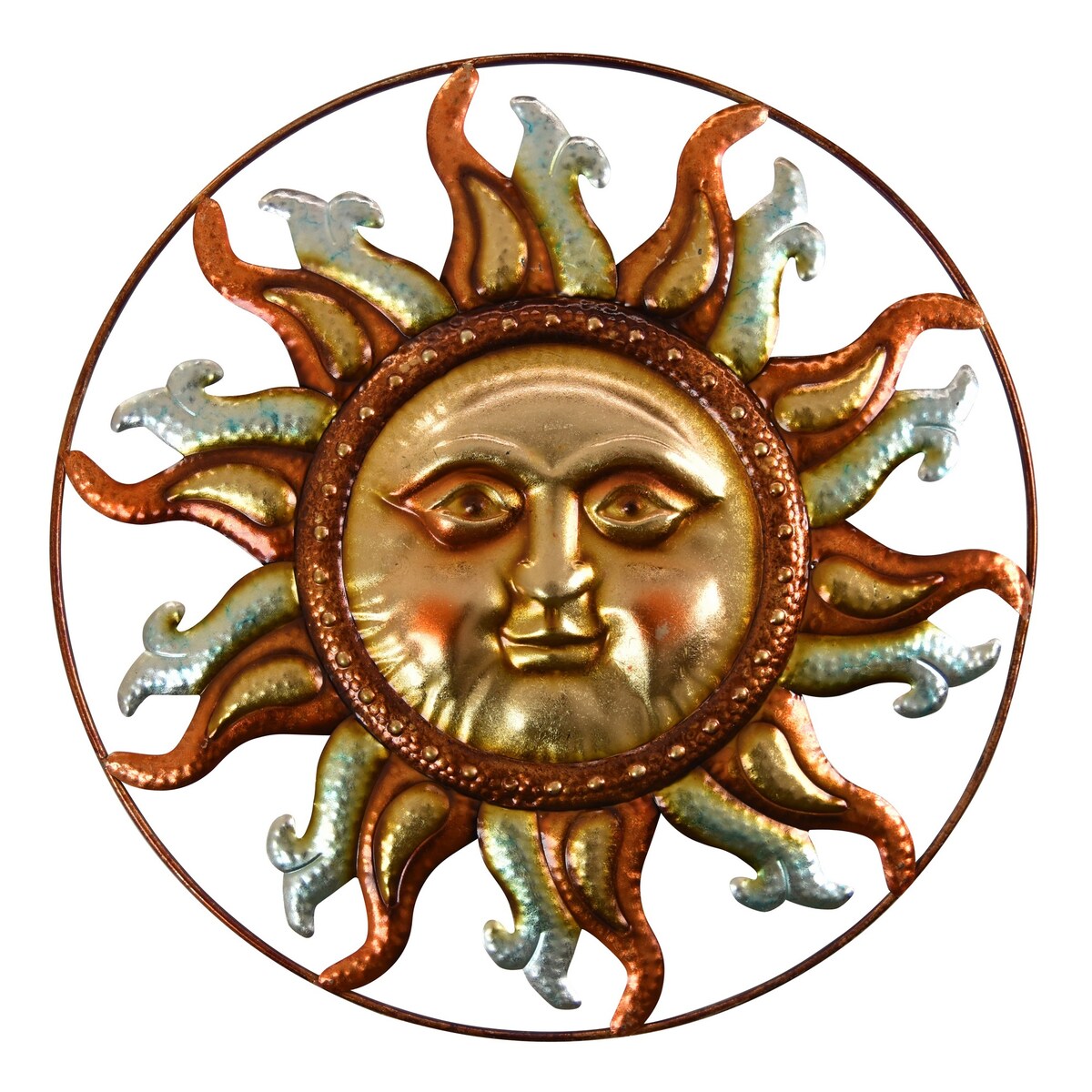 Plutus Brands Metal Wall Decoration in Gold Metal
