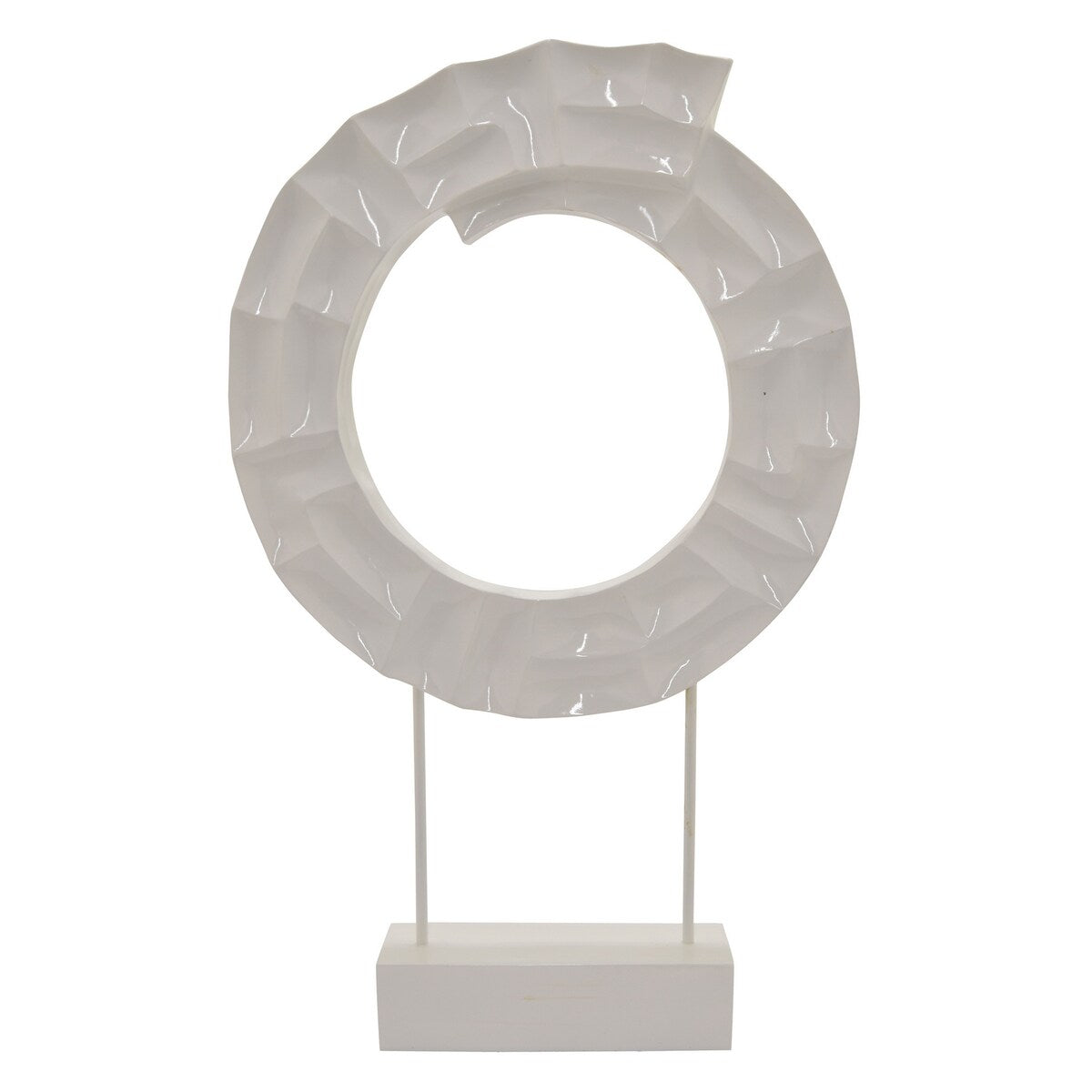 Plutus Brands Sculpture W/base in White Resin