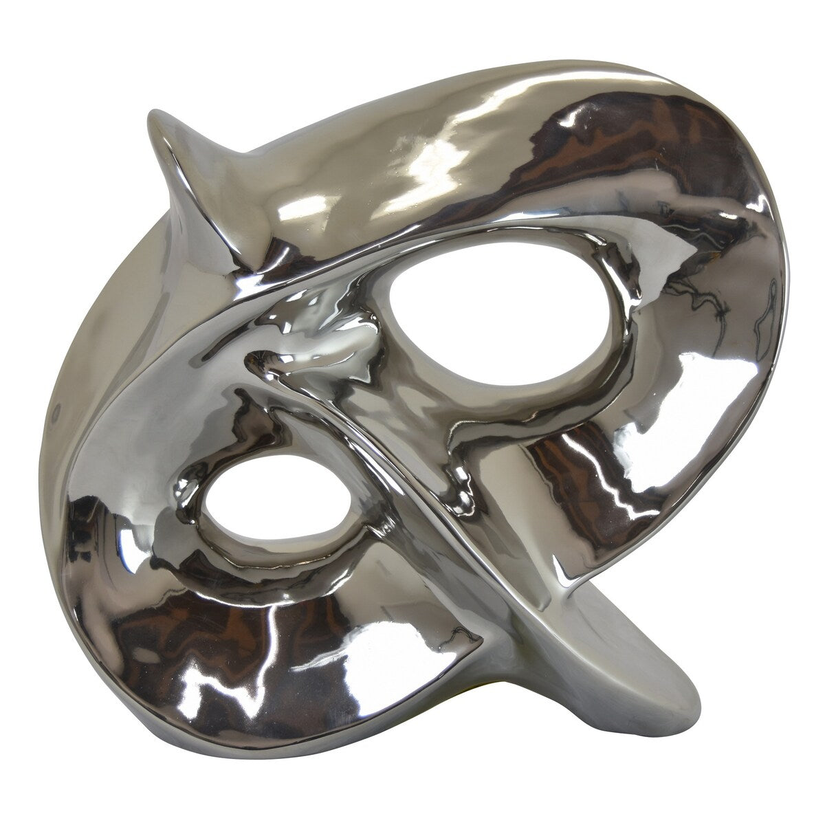 Plutus Brands Sculpture in Silver Porcelain