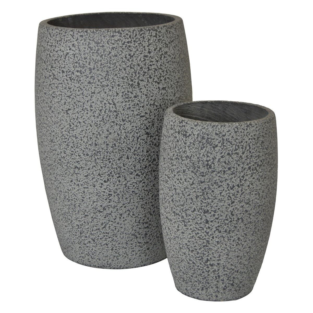 Plutus Brands Standing Planter Set Of 2 in Gray Resin