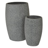 Plutus Brands Standing Planter Set Of 2 in Gray Resin