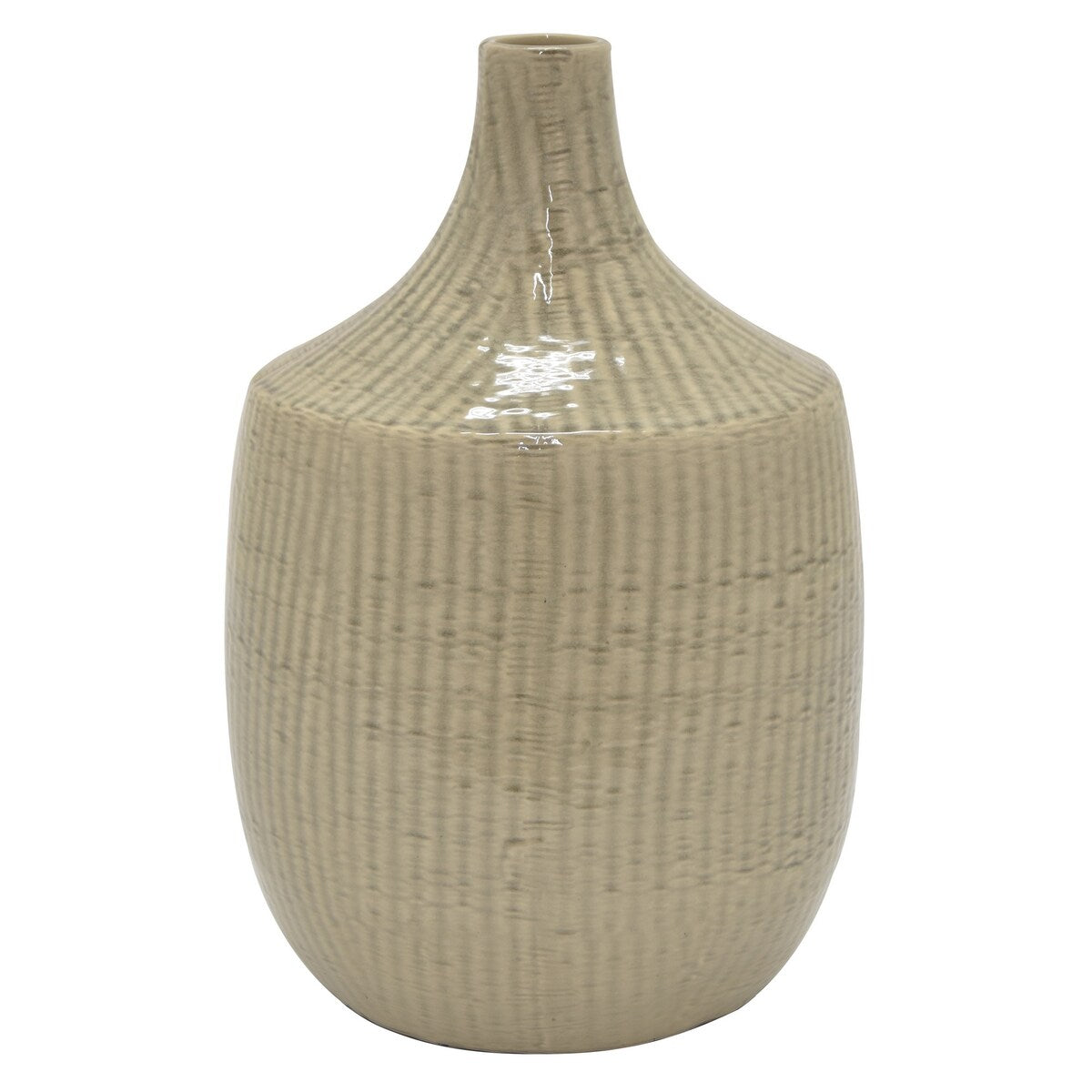 Plutus Brands Vase in Gray Porcelain