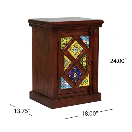 Pocatello Mango Wood Nightstand by Christopher Knight Home
