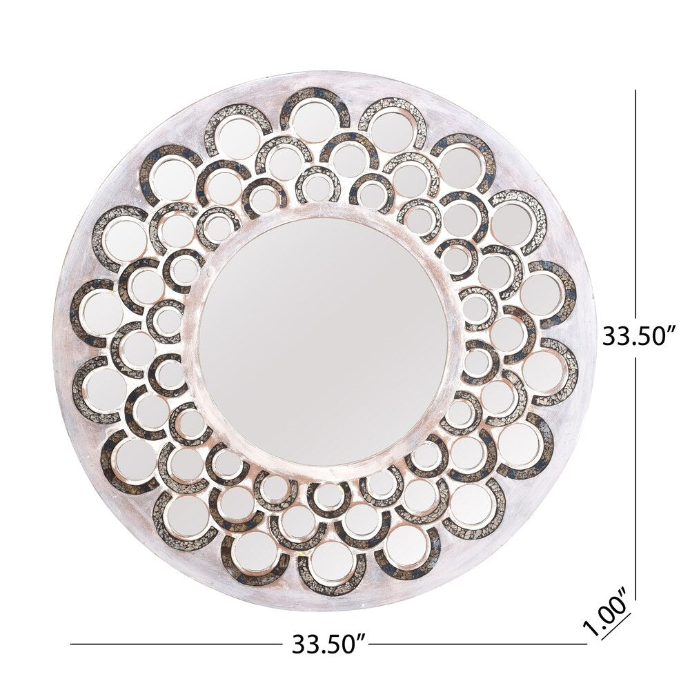 Poche Traditional Mirror by Christopher Knight Home - 33.50" W x 1.00" D x 33.50" H