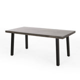 Pointe Outdoor 6 Piece Aluminum Dining Set with Bench by Christopher Knight Home
