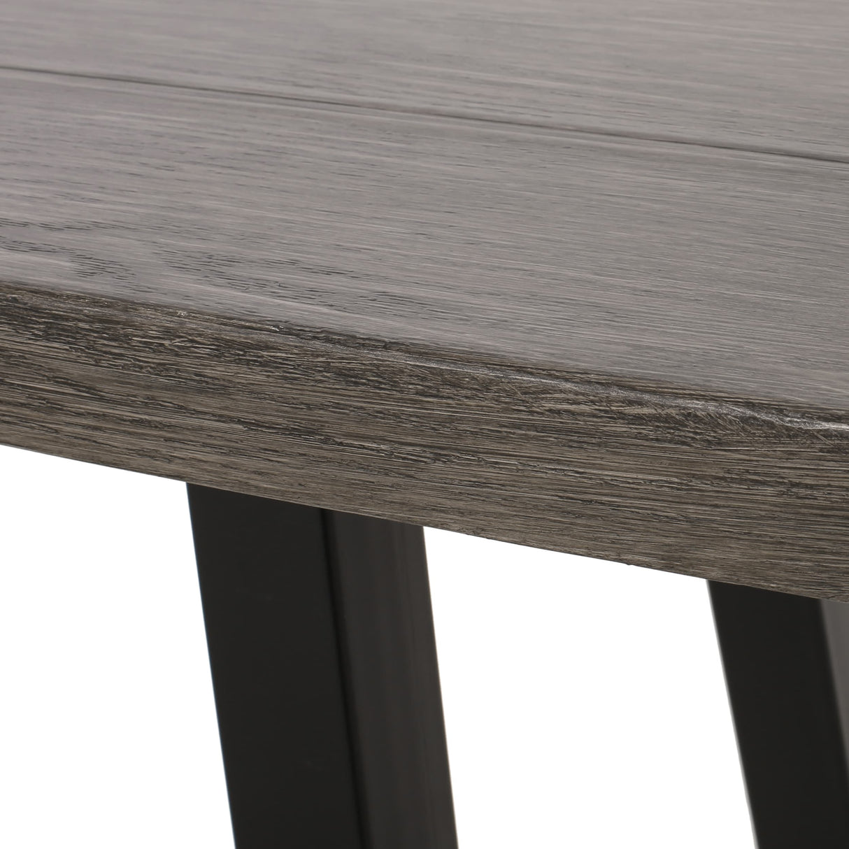 Pointe Outdoor Industrial Aluminum Dining Bench by Christopher Knight Home