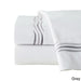 Pointehaven Wave Cotton 300-thread-count Embroidered Pillowcase Set