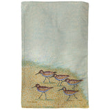 Pointillist Sanderlings Kitchen Towel - 16x25