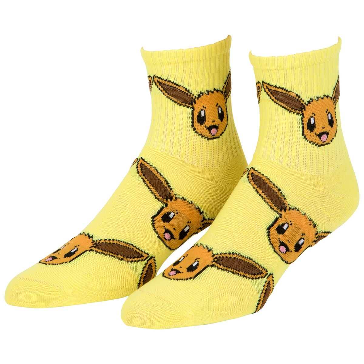 Pokemon Pikachu And Eevee Womens Crew Socks 2Pack