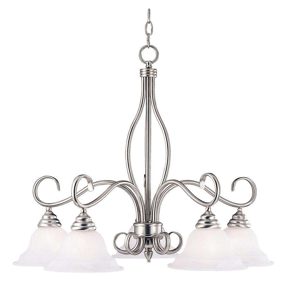 Polar 5 Light Chandelier Pewter