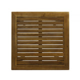 Polaris Outdoor 26" Square 3 Piece Wood and Wicker Bar Height Set by Christopher Knight Home