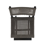 Polaris Outdoor 26" Square 3 Piece Wood and Wicker Bar Height Set by Christopher Knight Home
