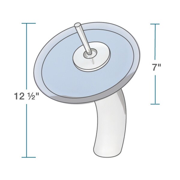 Polaris Sinks Chrome Aqua Square Vessel Sink and Waterfall Faucet