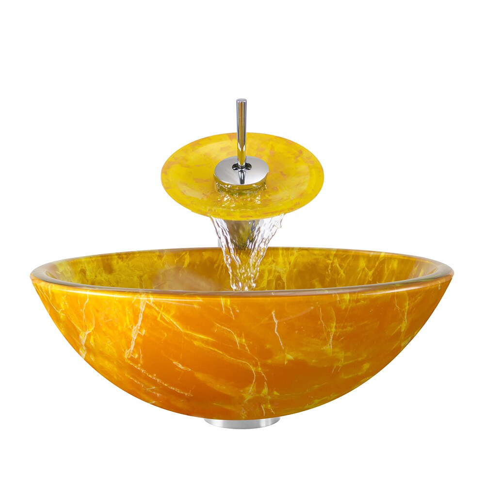 Polaris Sinks Goldtone and Yellow/ Chrome 4-piece Bathroom Ensemble