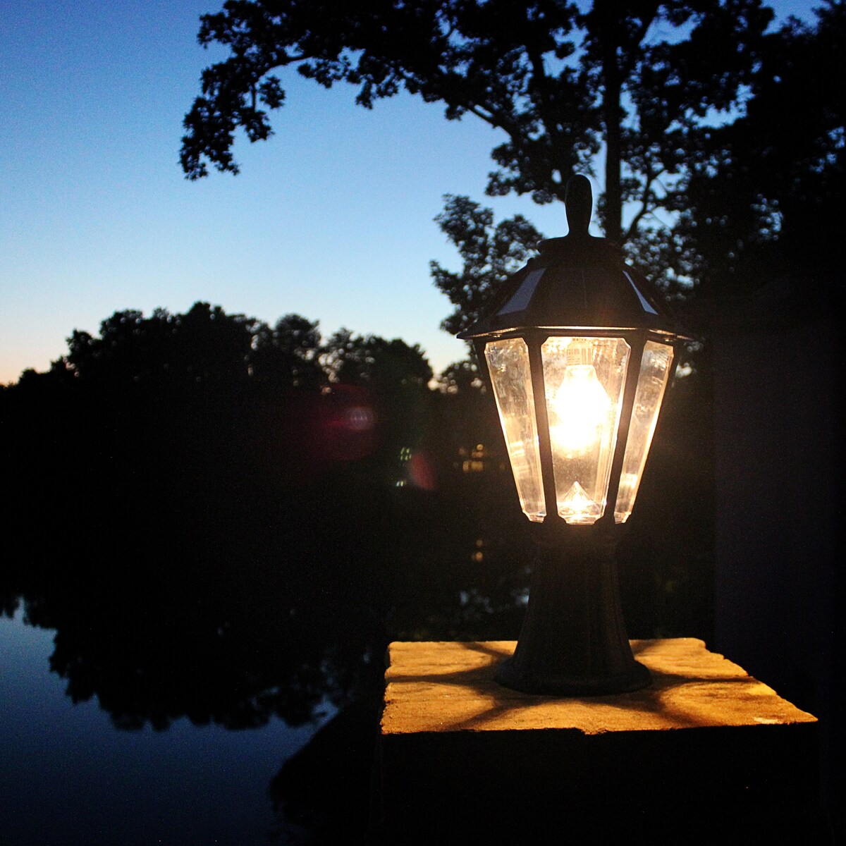 Polaris Bulb Black Solar 3' Fitter Post Light with Pier or Wall Sconce