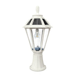 Polaris Bulb Black Solar 3' Fitter Post Light with Pier or Wall Sconce