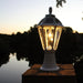 Polaris Bulb Black Solar 3' Fitter Post Light with Pier or Wall Sconce