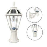 Polaris Bulb Black Solar 3' Fitter Post Light with Pier or Wall Sconce