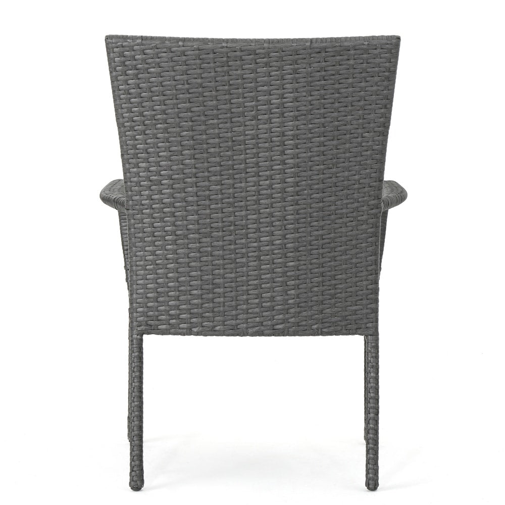 Christopher Knight Home Polk Outdoor 3-Piece Round Wicker Bistro Set