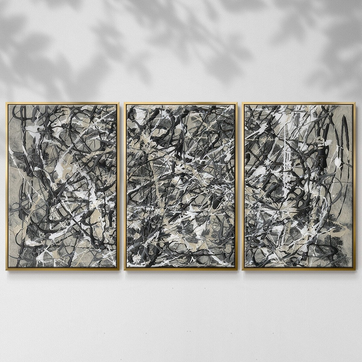 Pollack Homage I - Multi Piece Framed Canvas
