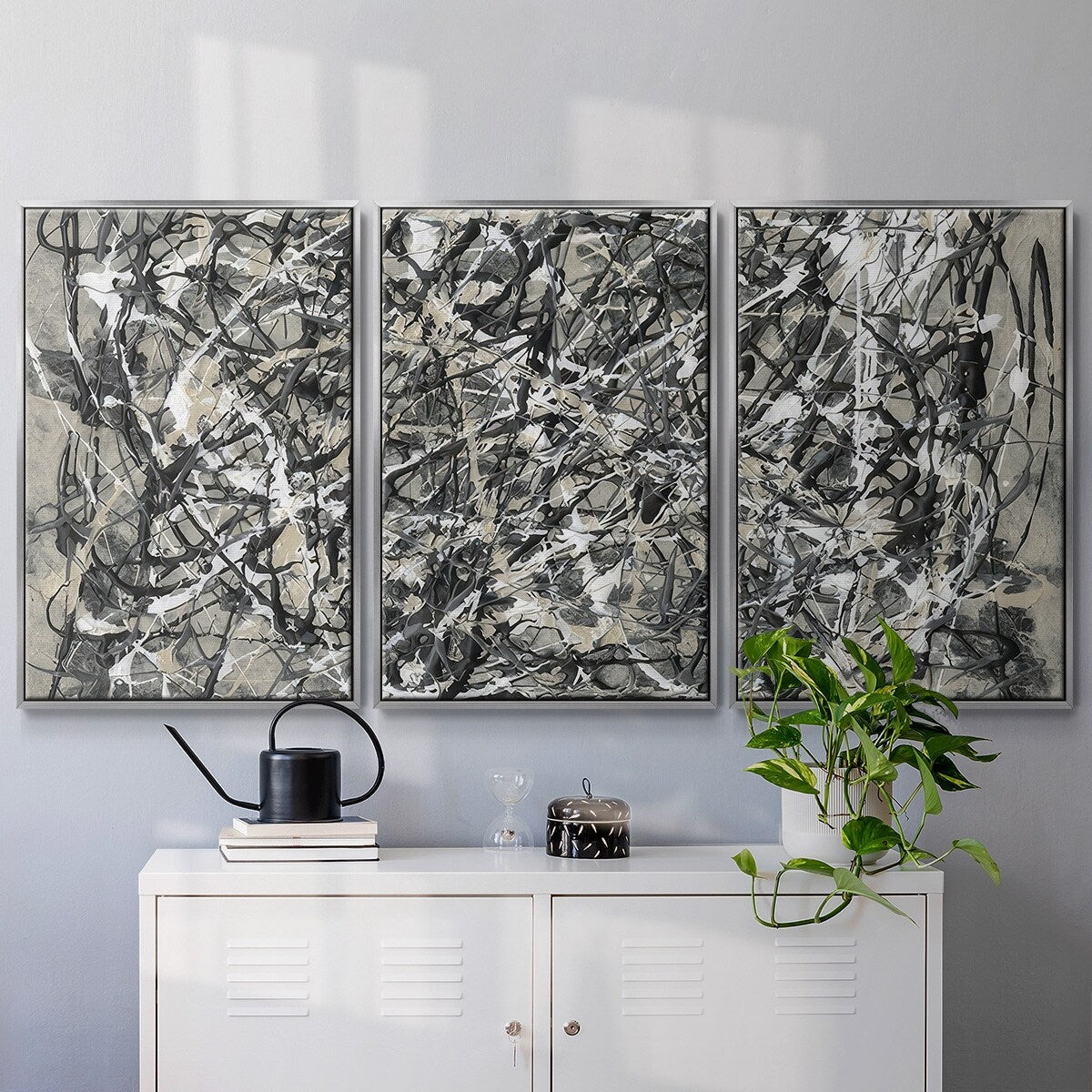 Pollack Homage I - Multi Piece Framed Canvas