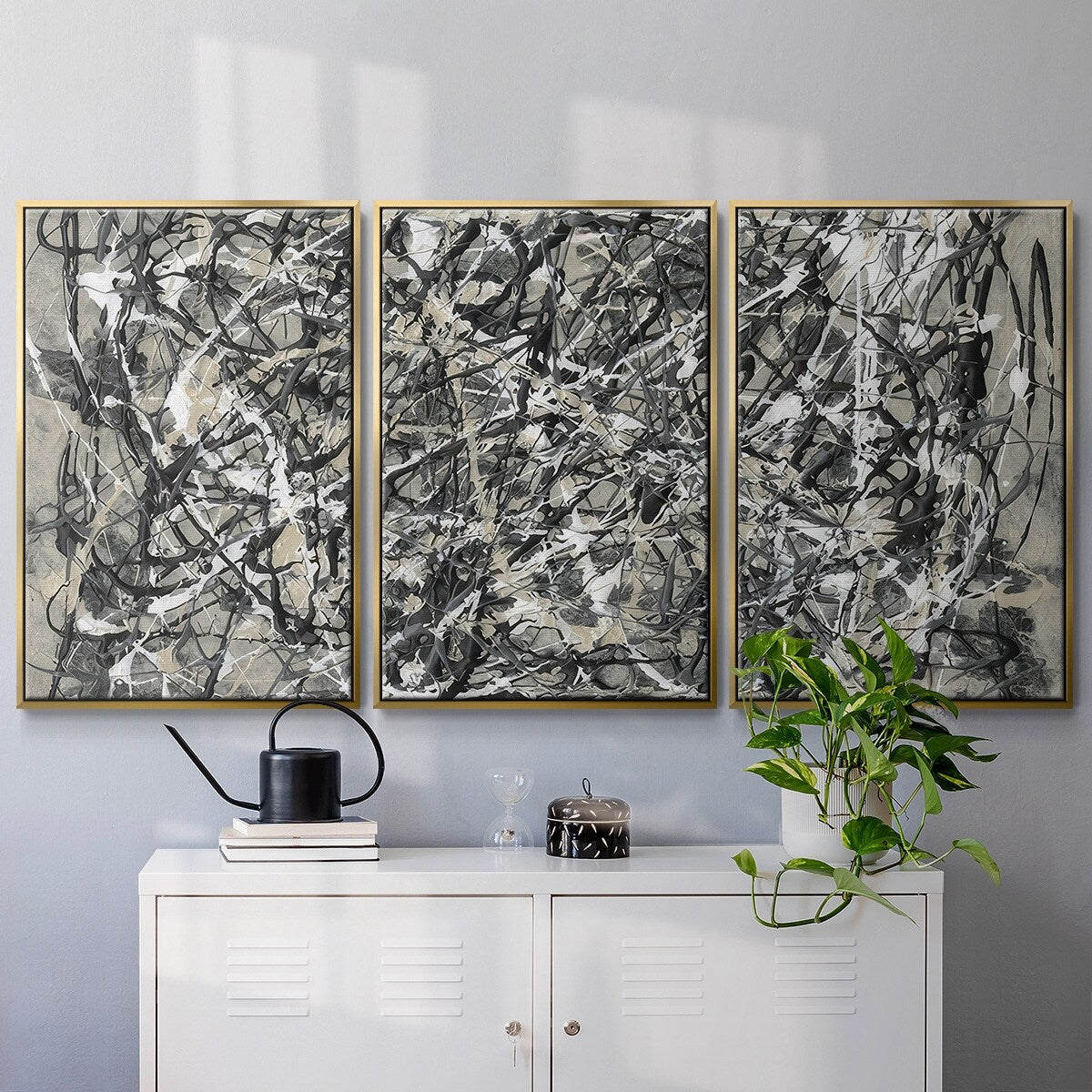 Pollack Homage I - Multi Piece Framed Canvas