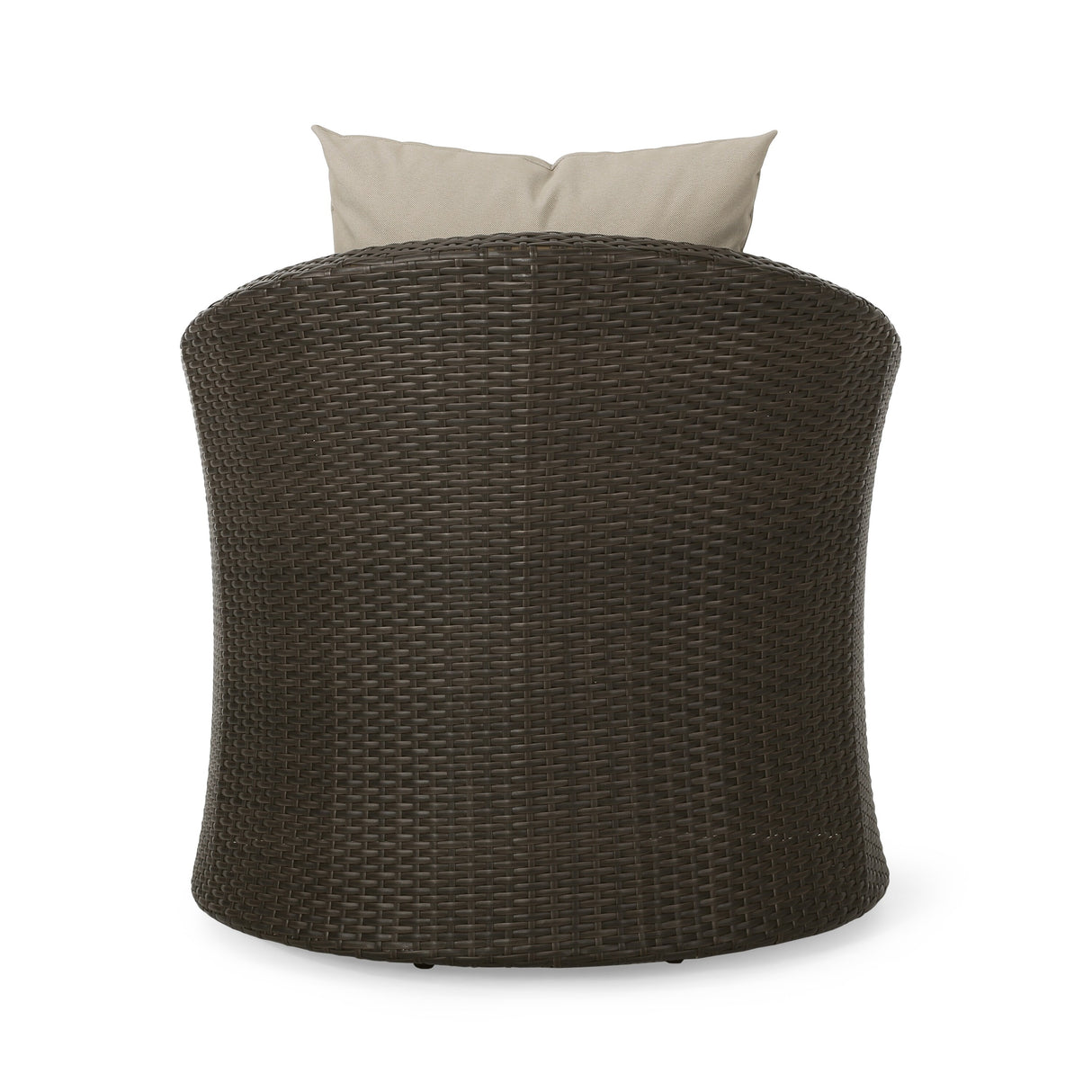 Pollock Outdoor 4 Piece Wicker Swivel Chair Set with Fire Pit by Christopher Knight Home