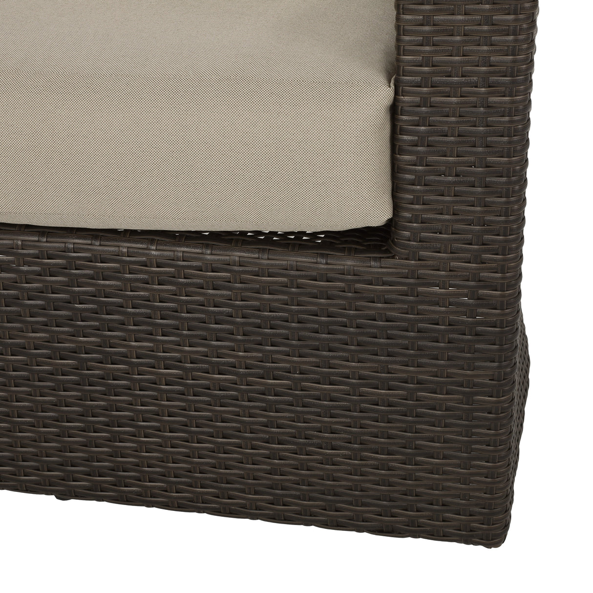 Pollock Outdoor 4 Piece Wicker Swivel Chair Set with Fire Pit by Christopher Knight Home