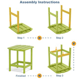Poly Adirondack Chair-Folding-All-Weather Proof with side table