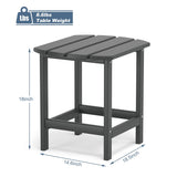 Poly Adirondack Chair-Folding-All-Weather Proof with side table