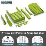 Poly Adirondack Chair-Folding-All-Weather Proof with side table
