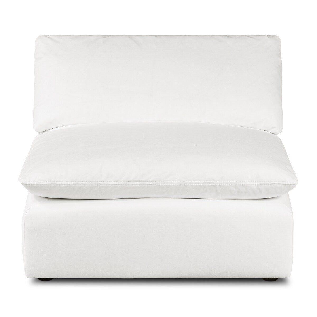 Poly and Bark 5-Seat Davos Modular Corner-Sectional in Cotton White