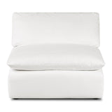 Poly and Bark 5-Seat Davos Modular Corner-Sectional in Cotton White