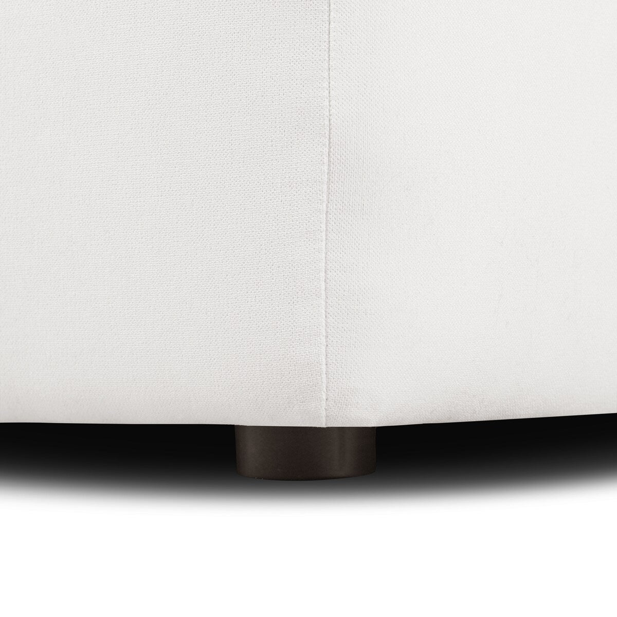 Poly and Bark 5-Seat Davos Modular Corner-Sectional in Cotton White